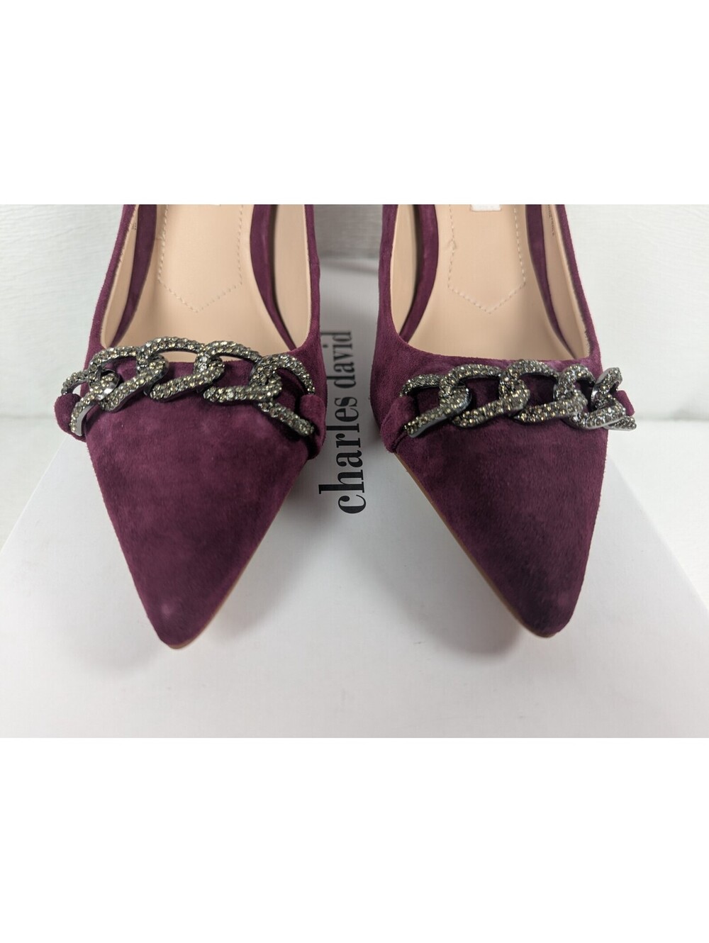 Charles David - Women's - Mahogany Suede Slingback Heels / Shoes - Size 9 M - Picture 5 of 16